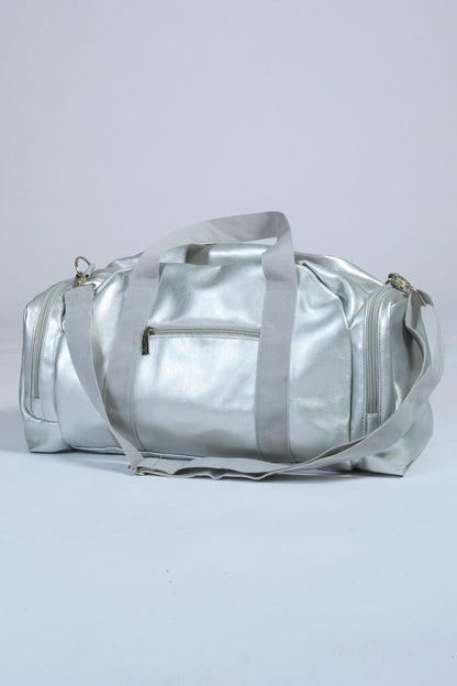 Silver Covent Garden Dancer Messenger Bag with carry straps