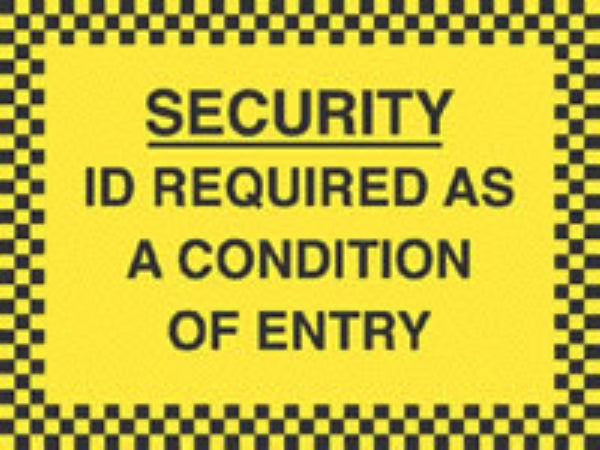 id required as a condition of entry