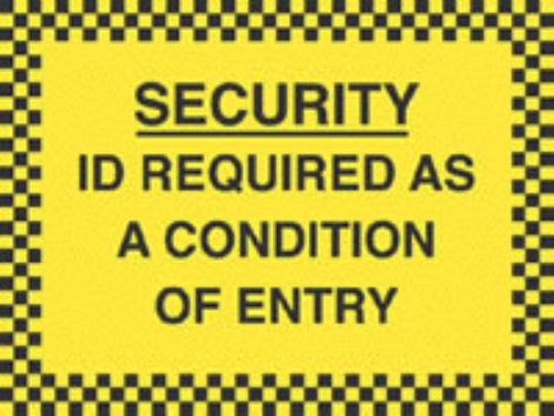 id required as a condition of entry