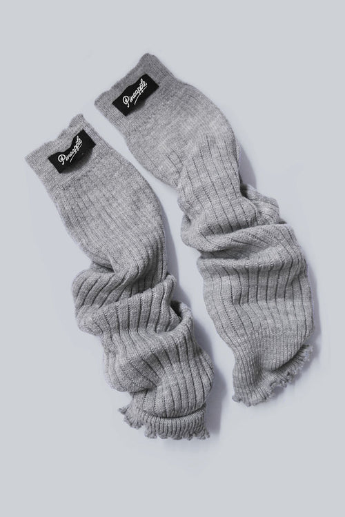 Pineapple dance leg warmers in grey for women and girls