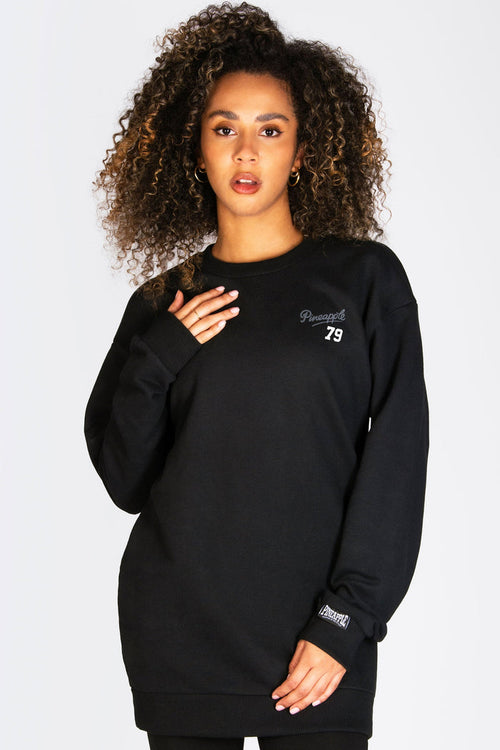 Super oversized black jumper for women by Pineapple Dance Studios
