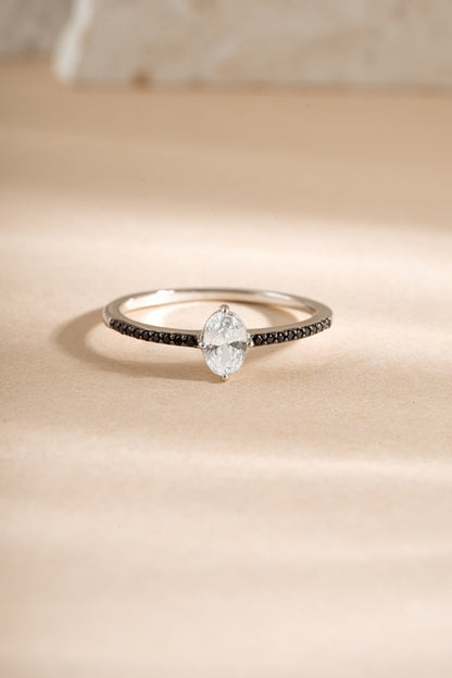 Black CZ Maddy II Ring