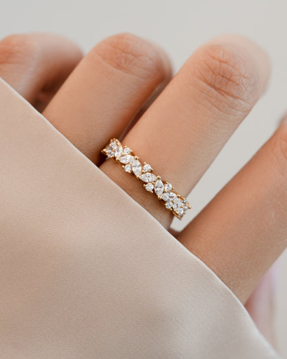 4mm Multi Stone Ring
