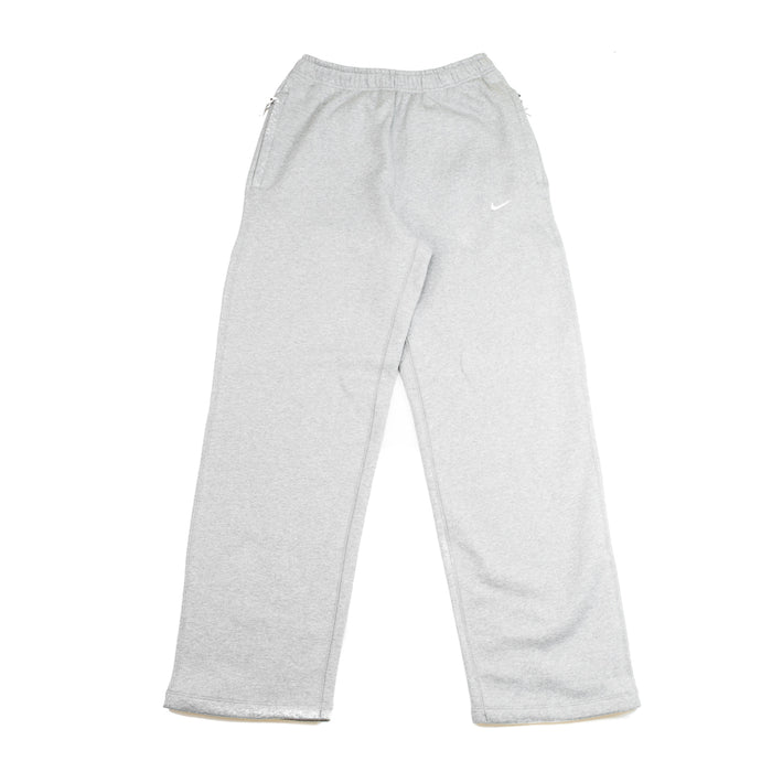NSW Swoosh Men's Open-Hem Fleece Pants (Dark Grey Heather/White)