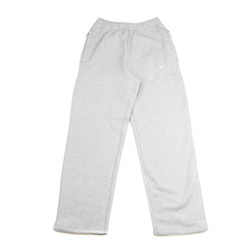 NSW Swoosh Men's Open-Hem Fleece Pants (Dark Grey Heather/White)