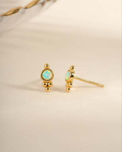 Embellished Opal Studs