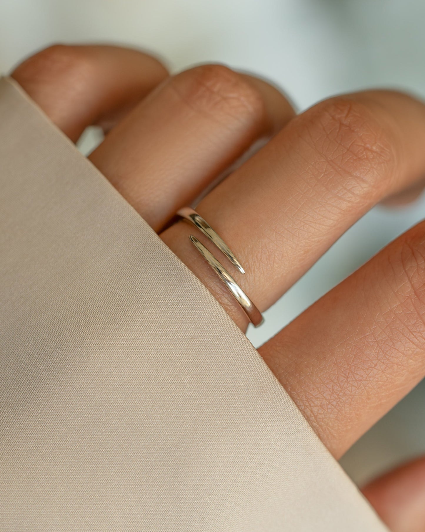 Open Spiral Ring