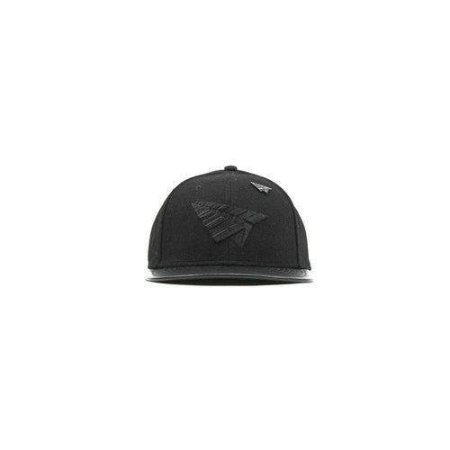 Original Crown Melton Wool & Leather Strapback (Triple Black)
