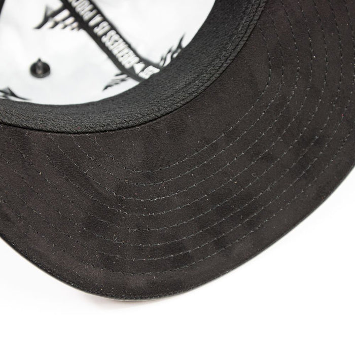 Original Crown Melton Wool & Leather Strapback (Triple Black)