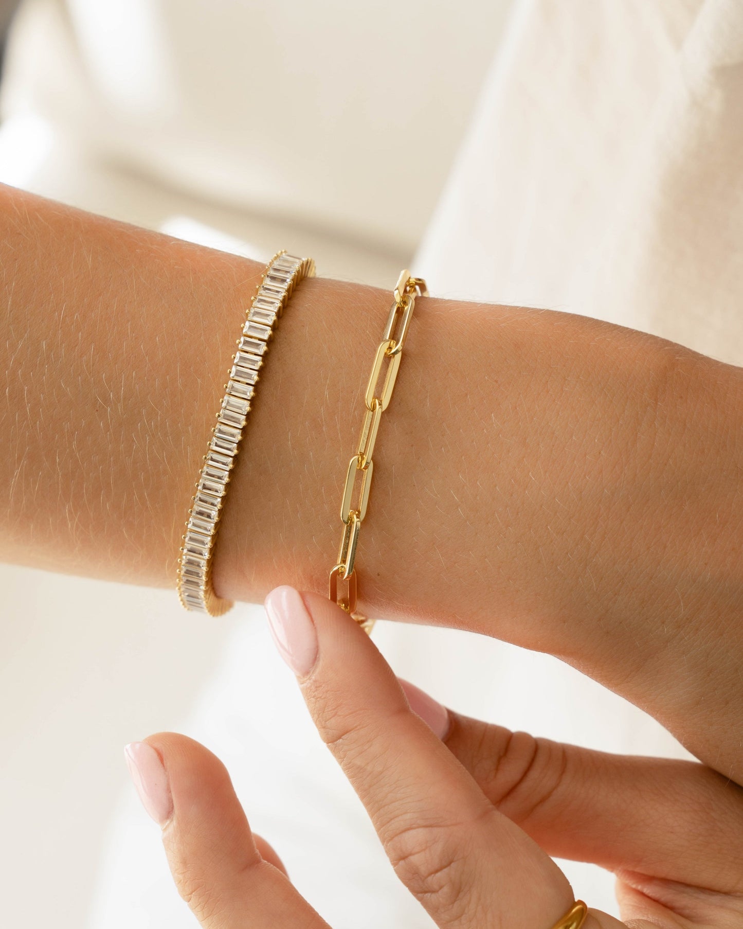 Amanda Paperclip Bracelet
