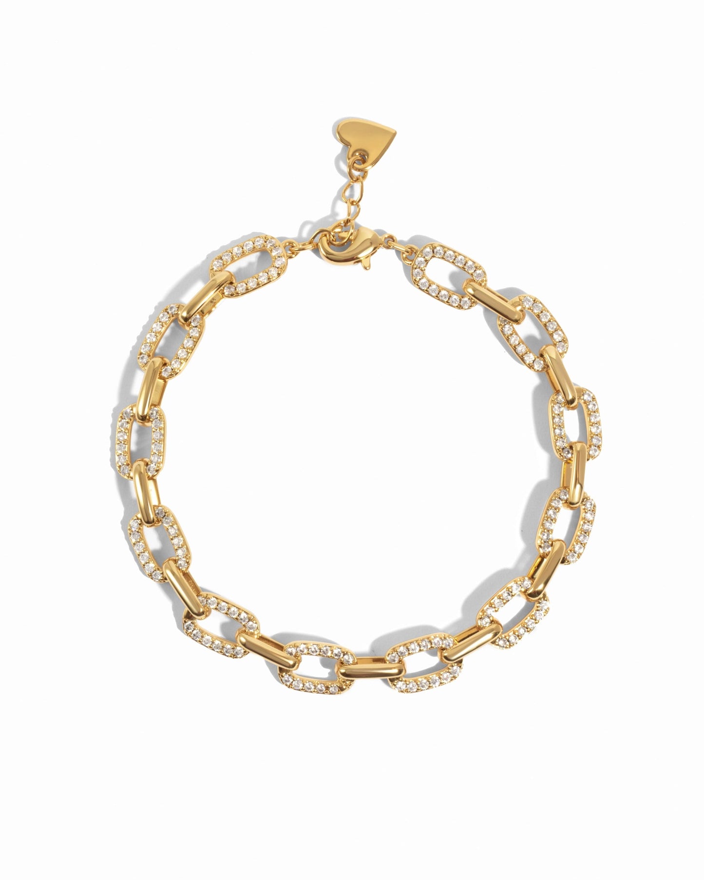 Pave Chain Link Bracelet