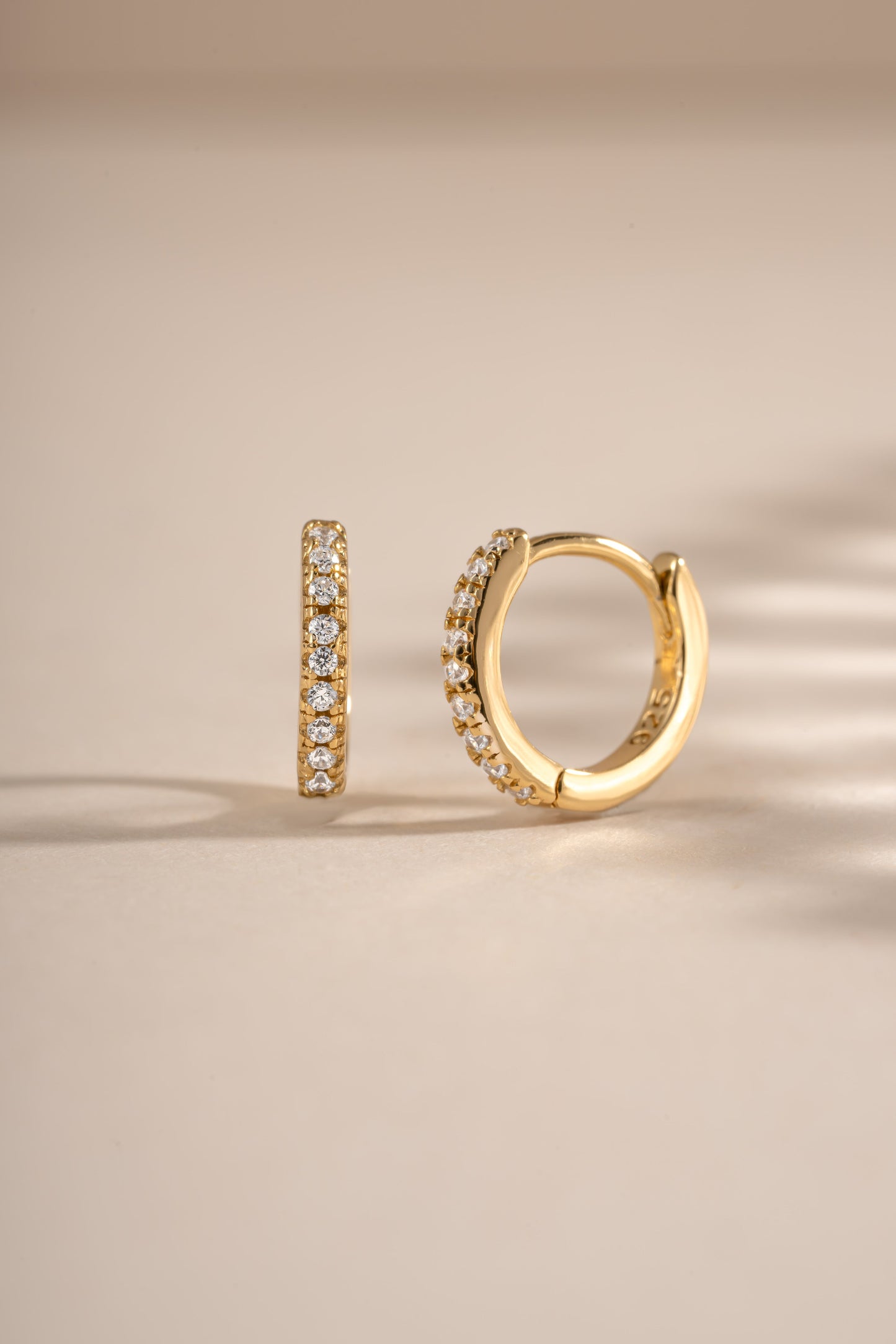6mm CZ Huggie Hoops