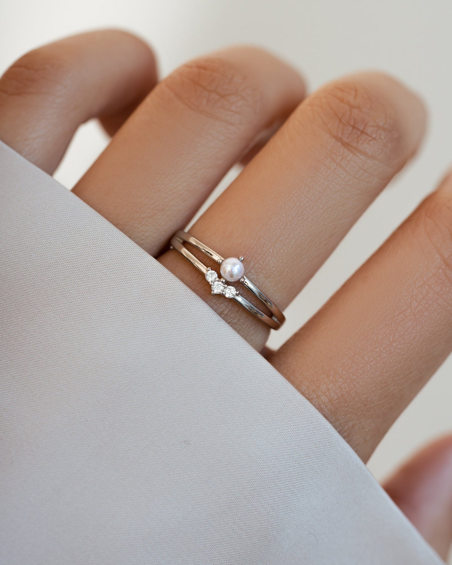 Pearl Ring Set