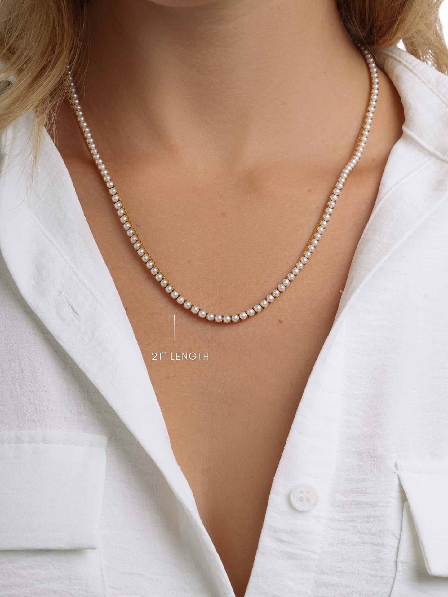 Pearl Tennis Necklace