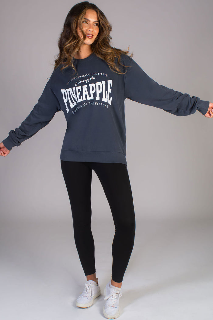 Pineapple boyfriend jumper with white Pineapple logo