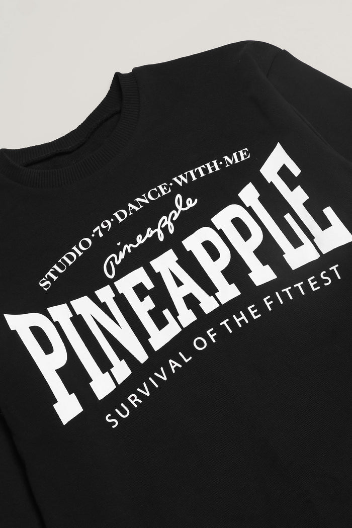 Pineapple Dance Studios unisex sweater in black for kids