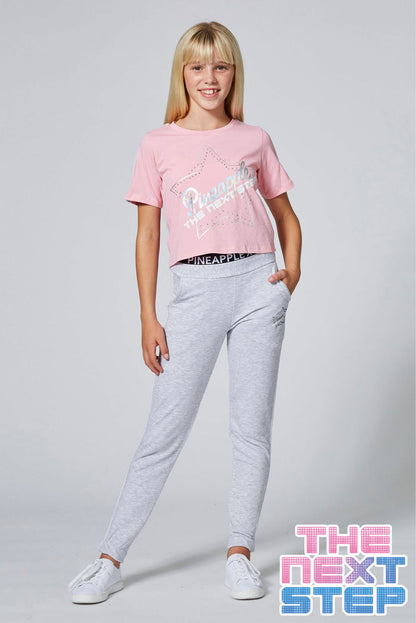 Girl wearing Pineapple X The Next Step Grey Joggers