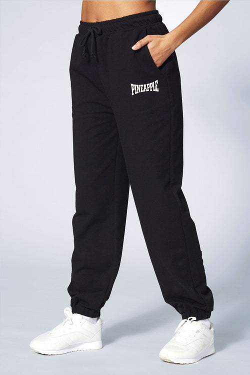 Woman wearing Pineapple Black Oversized Pocket Jogger online