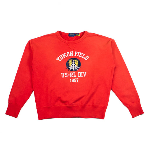 Polo Vintage Fit Fleece Graphic Sweatshirt (New Brick)