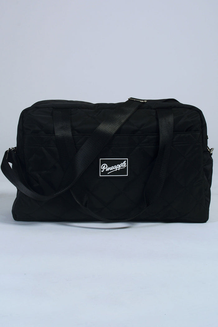 Pineapple black Quilted Holdall Bag