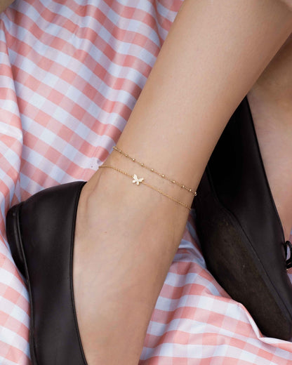 Simple Beaded Anklet