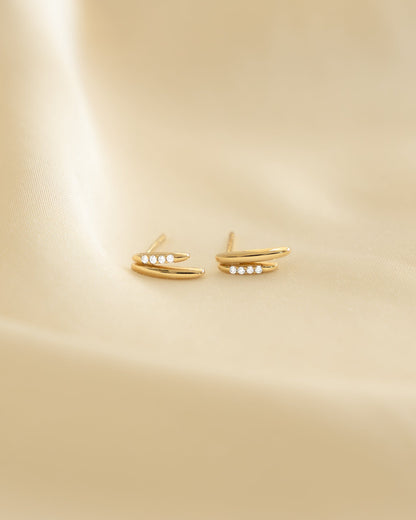 Dainty Double Line Studs