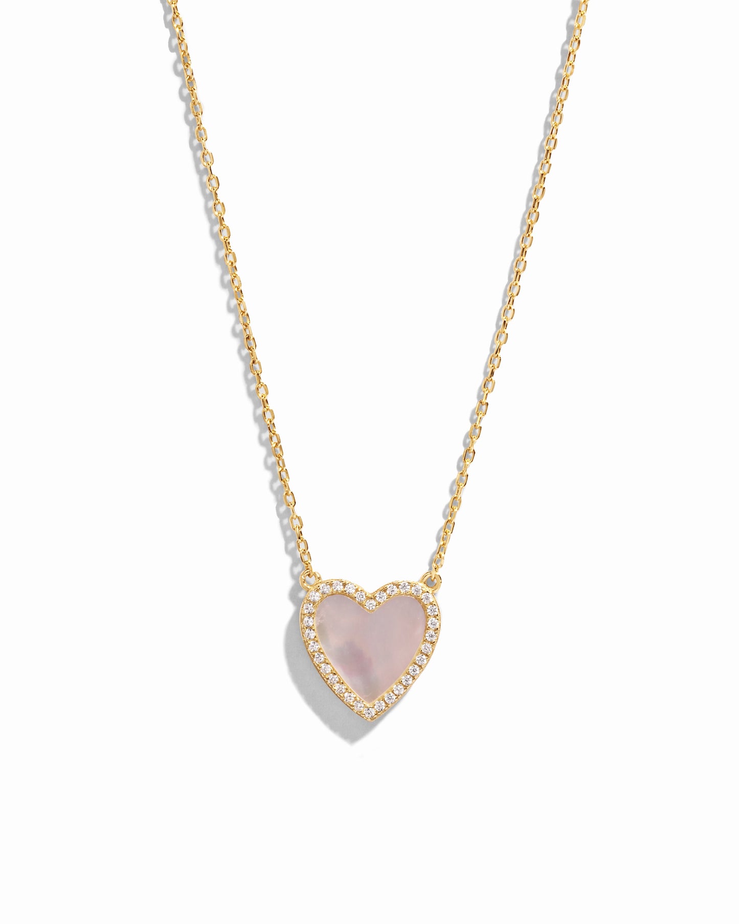 Mother of Pearl Heart Necklace