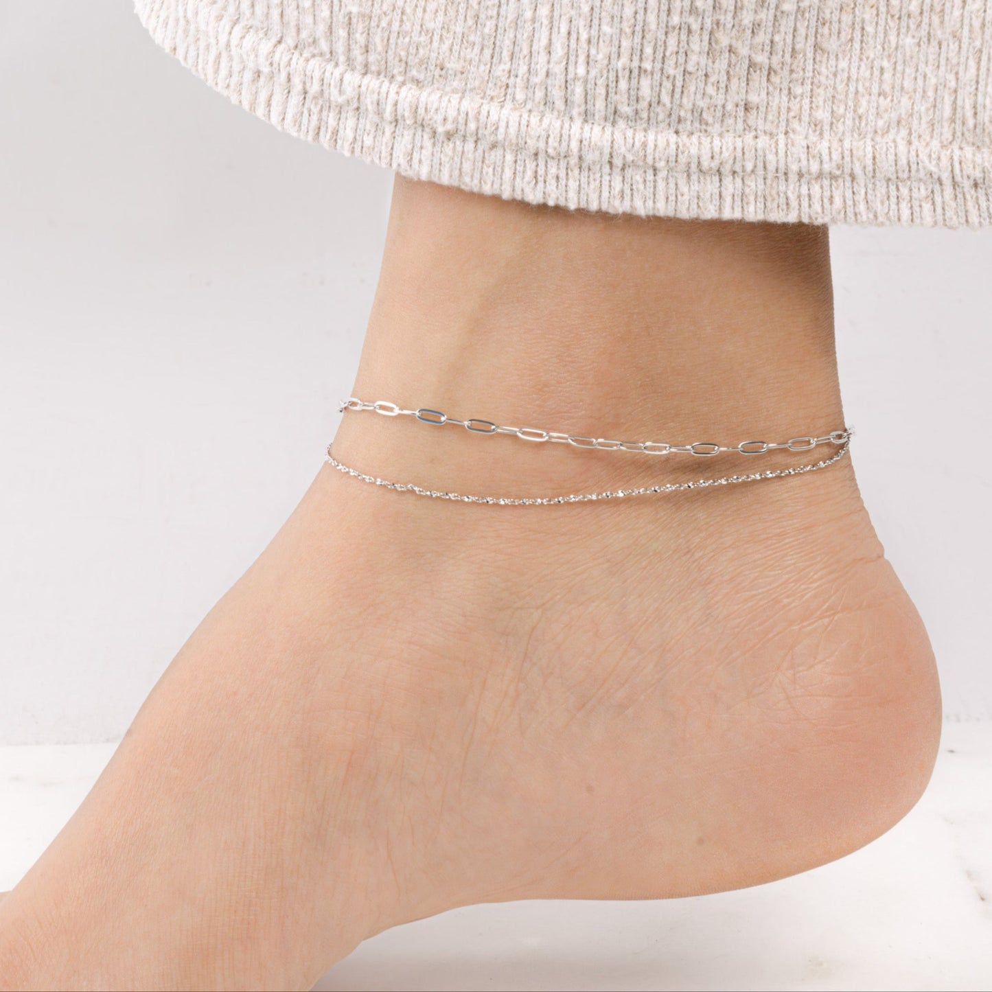 Two Dainty Anklet Set
