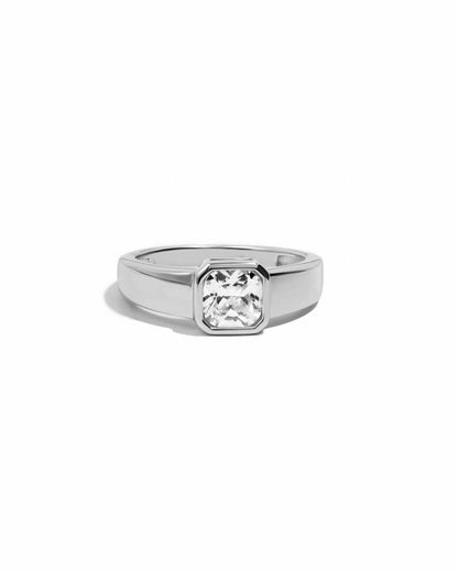 Square Bezel Dome Ring