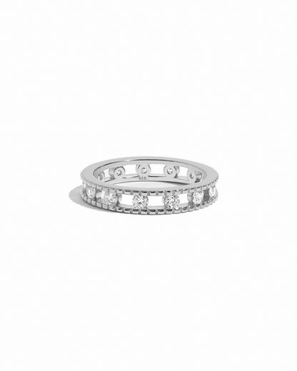 Studded Double Eternity Ring