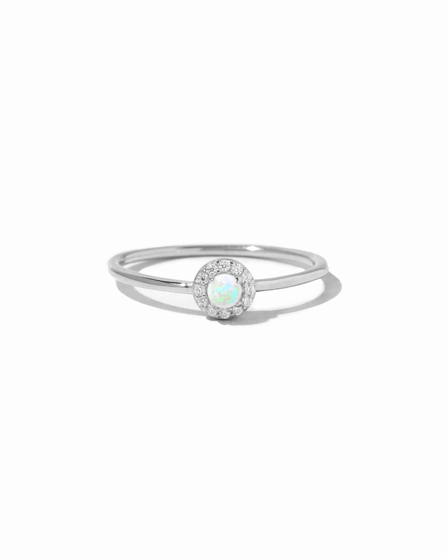 Solitaire Opal Ring