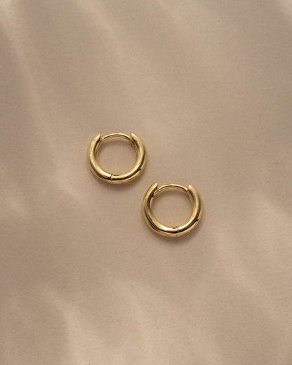 Simple Huggie Hoops