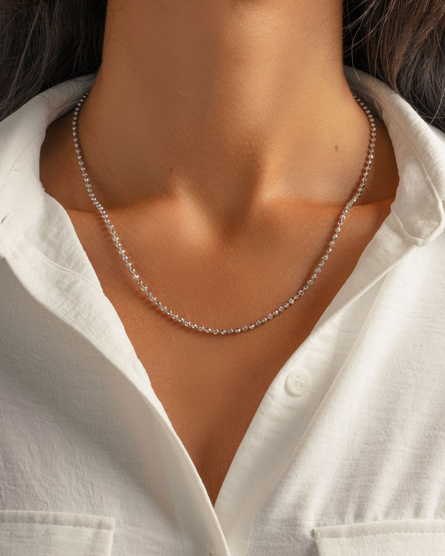 Diamond Cut Chain Necklace