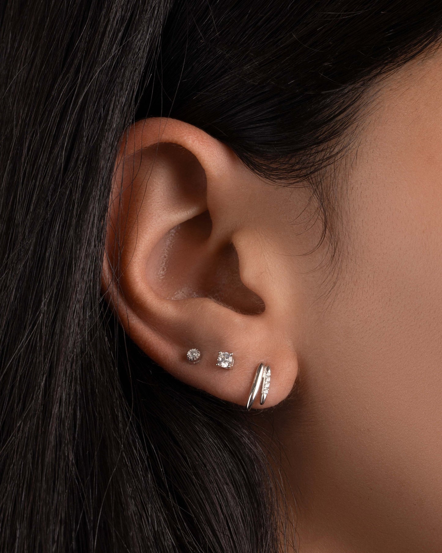 Dainty Double Line Studs