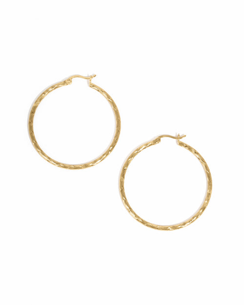 40mm Textured Hoops