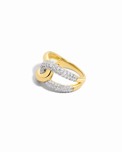 Mixed Metal Loop Ring