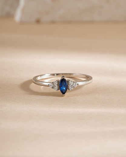 Sapphire Marquise Ring