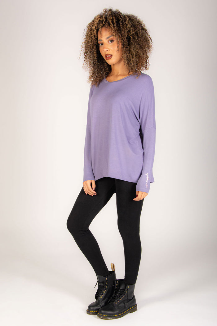 Script Long Sleeve Top