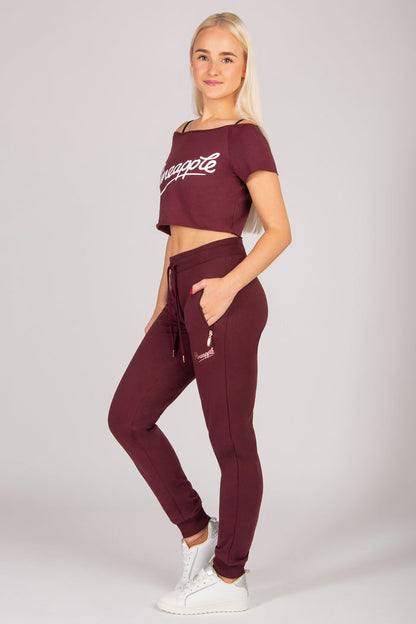 Women's skinny fit joggers with pockets and elasticated waistband