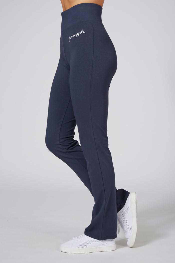 Woman wearing Pineapple Charcoal Slim Fit Jersey Trousers
