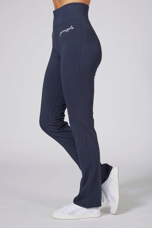 Woman wearing Pineapple Charcoal Slim Fit Jersey Trousers