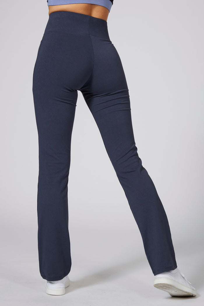 Woman wearing Pineapple Charcoal Slim Fit Jersey Trousers