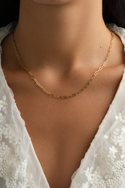 Small Paperclip Necklace