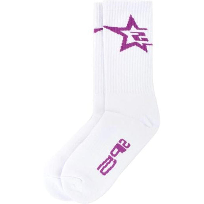 SP5 Socks White/Purple