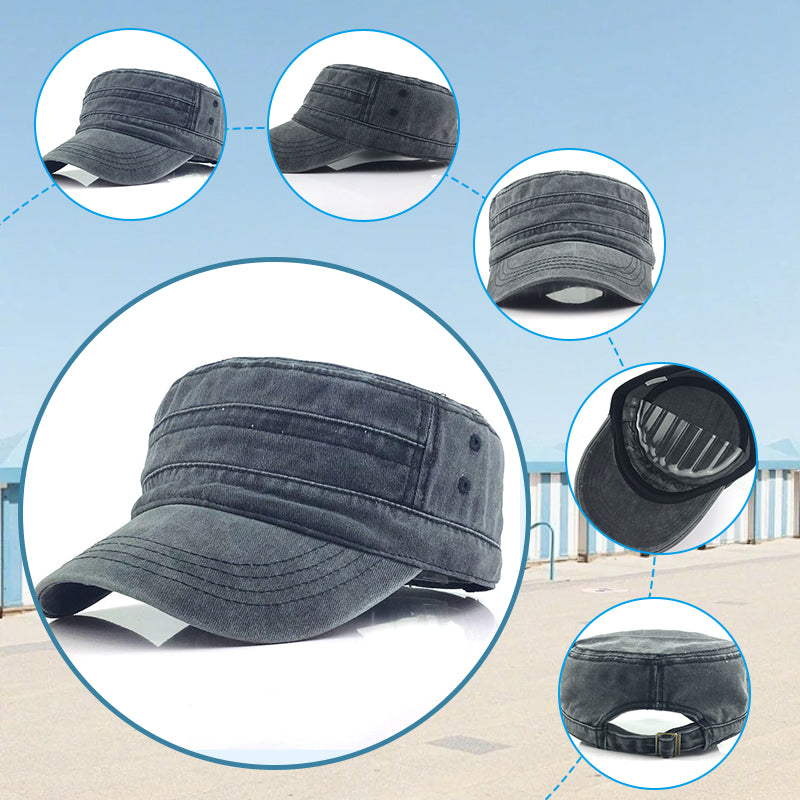 üì¢üì¢30% OFF‚è∞ Flat-Top Duckbill Cap ‚Äì Fashionable, Breathable, Distressed