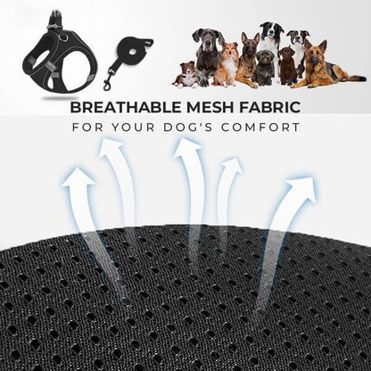 üêï One Piece Pet Vest Leash ‚Äì Adjustable & breathable mesh