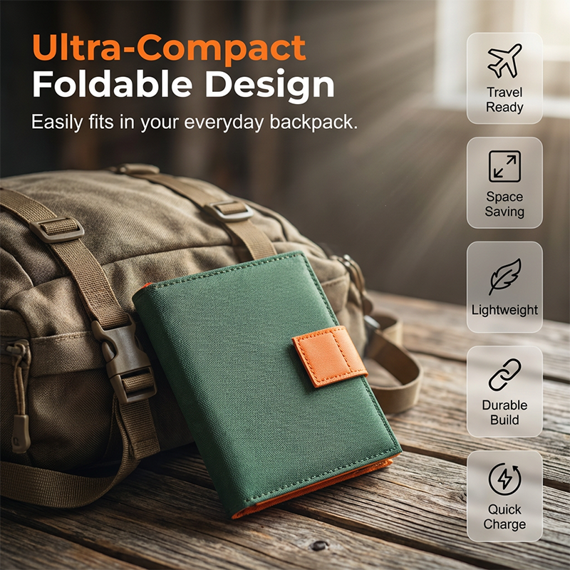 ‚òÄÔ∏è Portable Solar Panel ‚Äì Foldable, USB Charging, Weather-Resistant