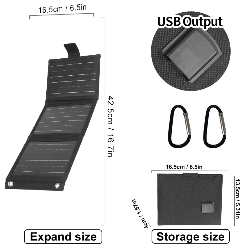 ‚òÄÔ∏è Portable Solar Panel ‚Äì Foldable, USB Charging, Weather-Resistant