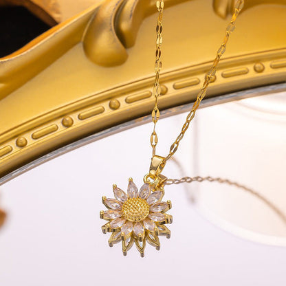 Sunflower Pendant Necklace for Women üìø