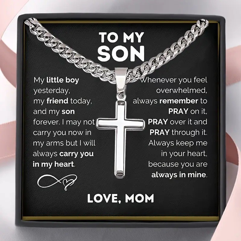 ‚ûïMen's Stainless Steel Cross Pendant Necklace